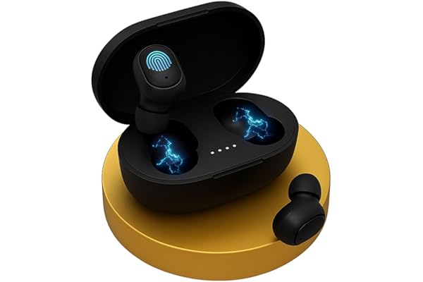 Fone de Ouvido Bluetooth Sem Fio 5.0 TWS Wireless Compatível com IOS Iphone e Android Redução de Ruído Toque Inteligente Resistente ao Suor Para Trabalho Academia Musculação Treino e Lazer Premium