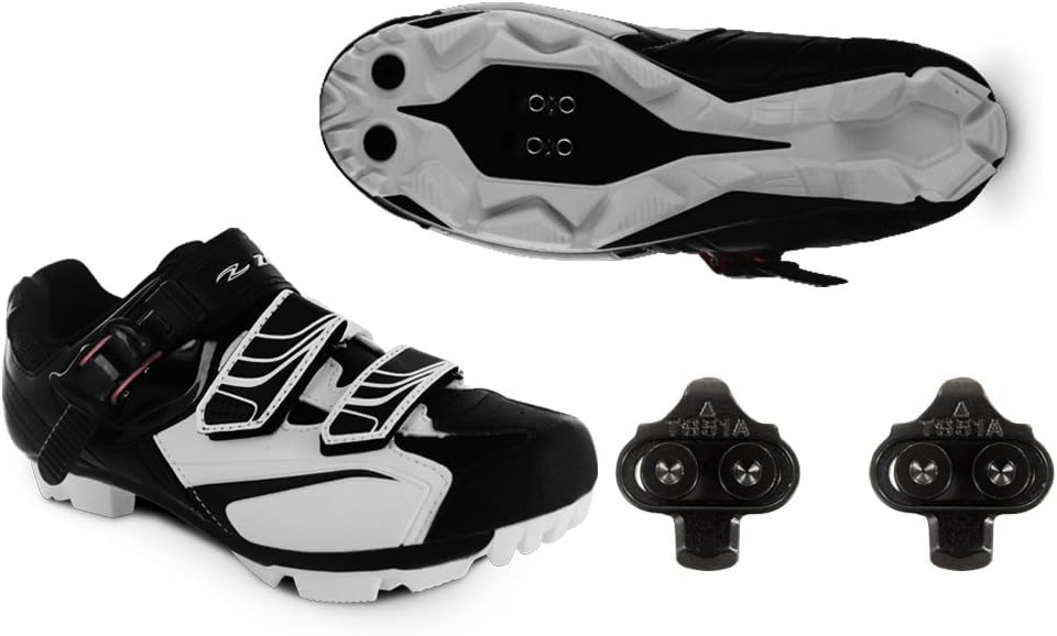 Zol White MTB Indoor Cycling Shoes + Cleats