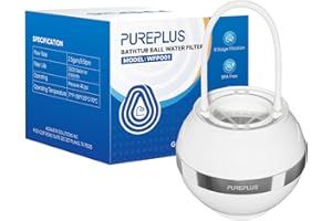 Bathtub Bath Water Filter for Tub,8 Stages Kinder Bath Filter,2500 Gallons Advanced KDF Filtration,Reduces Chlorine & Heavy M