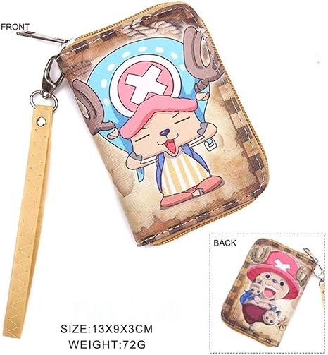Nuandi Kurzer Absatz Anime Brieftasche Cosplay Studenten Brieftasche Schlanke Geldborse Portemonnaie Kreditkartenhulle One Piece Tony Tony Chopper Amazon De Kuche Haushalt