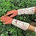 Leather Rose Gardening Gloves Women Long Pruning Sleeve Gardening Gloves Thornproof Mother or Grandma Gardening Gifts YLST01