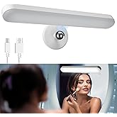 Benreom Wireless Vanity Lights for Mirror, Rechargeable Battery Operated Stick on Lamp, Adjustable Color Brightness & Angle M
