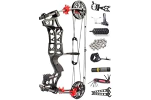 Compound Bow Kit Dual-use Bow for Arrow and Steel Ball, Steel Ball Compound Bow, Short-Axis Compound Bows,Draw Weight 30-60lb