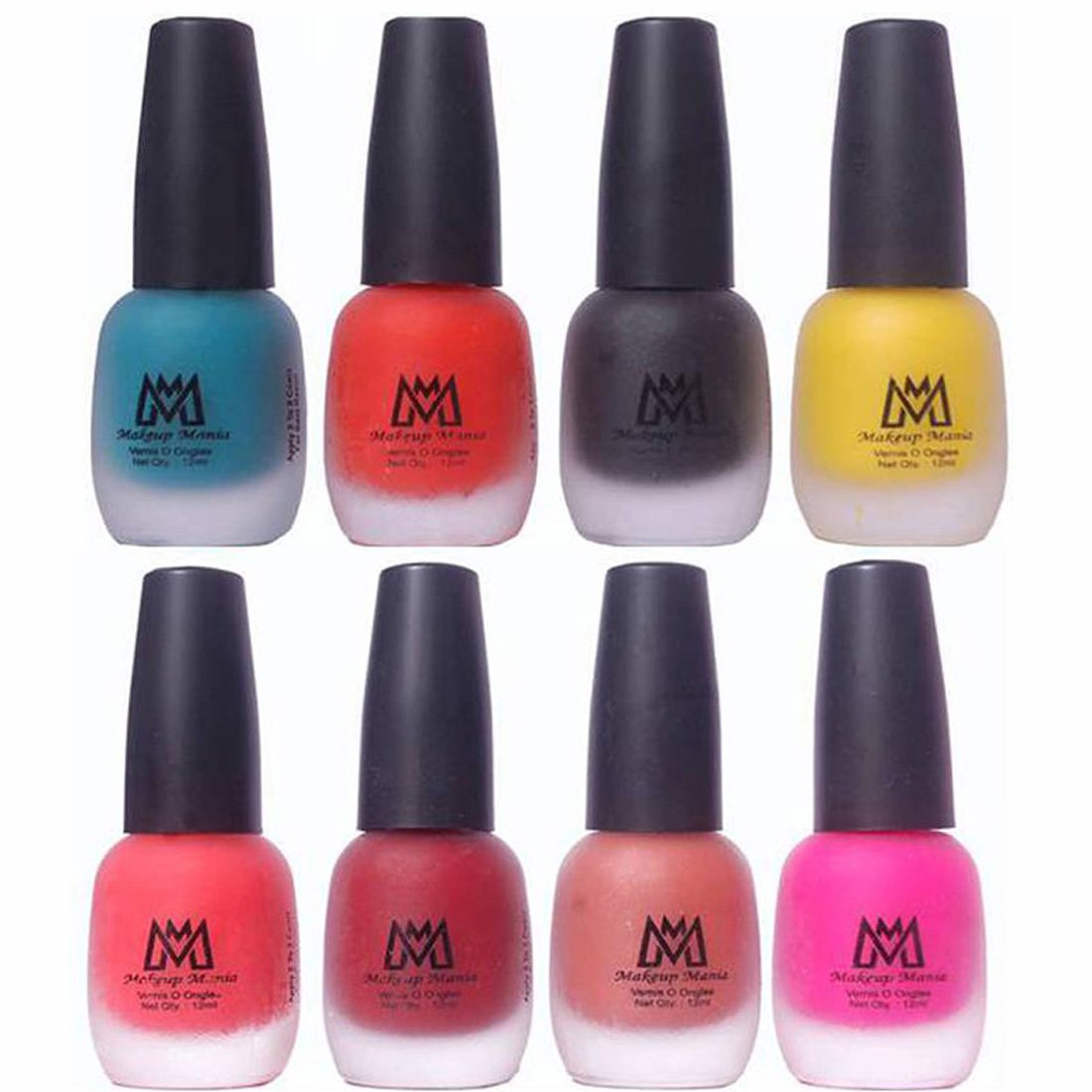 Makeup Mania Premium Velvet Matte Nail Paint Combo Turquoise Red