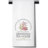 POFULL TV Show Inspired Gift Tea Party Gift Grantham Tea House Kitchen Towel Housewarming Gift