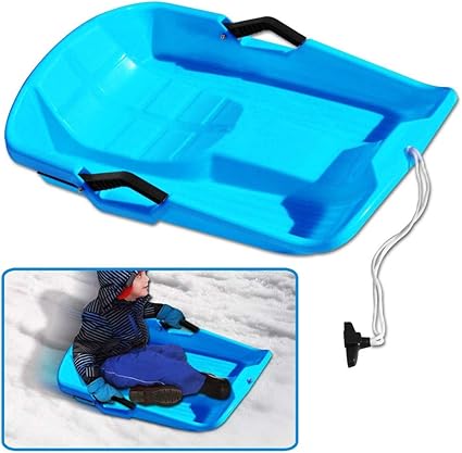 Jfjl Luge D Hiver Sprinter Traineau A Neige Traineau Bebe Screamer De Glisse Traineau Toboggan En Luge Pour Enfants Sport En Plein Air Avec Corde De Siege Et Frein A Main Amazon Fr Sports Et Loisirs