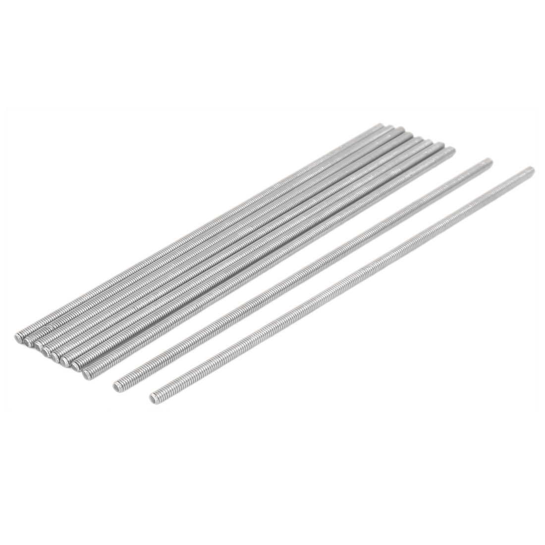 sourcingmap M4 x 160mm 304 Stainless Steel Fully Threaded Rod Bar Studs Hardware 10 Pcs
