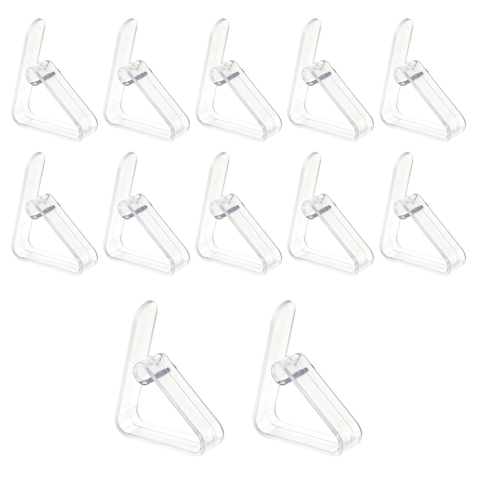 XdealCozyxc 12 Pcs Table Cloth Clips, Transparent Tablecloth Clips for Indoor Outdoor Parties Camping Picnics, 2 Sizes
