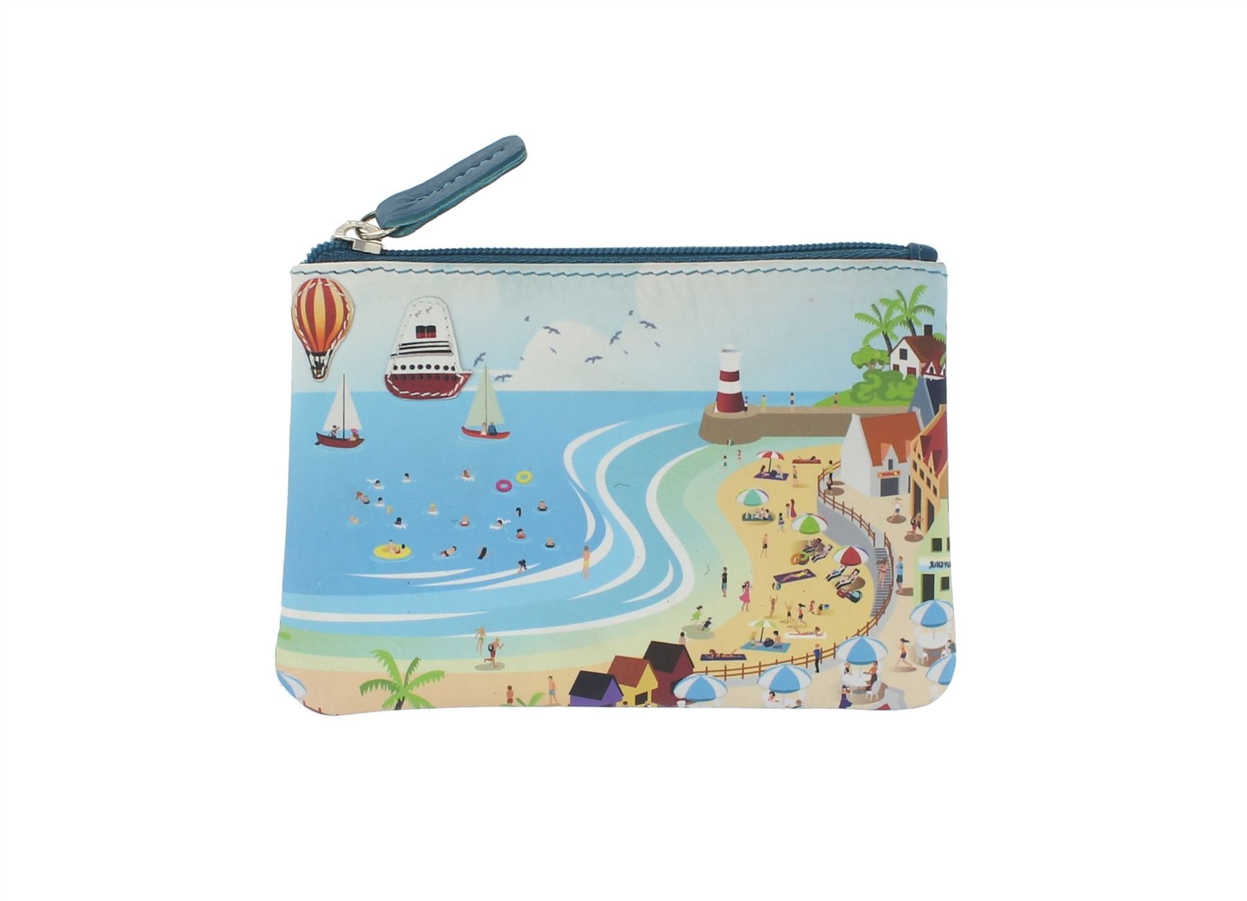 Mala Leather Applique and Printed Leather Coin Purse 4115_11 Seaside