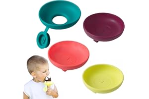 Silicone Popsicle Holder, 4PCS Reusable Popsicle Holders, Drip Free Popsicle Ice Cream Cones Holder for Toddlers Kids Summer 