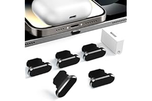 TITACUTE 5-Pack Anti Dust Plug for iPhone 14 Pro Max 13 12 11 XR XS X SE 8 Plus 7 6 5 5S Dust Plugs for Lightning Charging Port Cover Protector Cap 8 Pin Dust Plug for iPad Pro Mini Air for AirPods