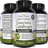 95% Garcinia Cambogia Extract  Pure HCA  Energy, Focus & Weight Loss Supplement  Works Fast for Women and Men  Appetite Suppressant for All Diets USA Made by Nature Bound, 60 Capsules(Pack of 1)