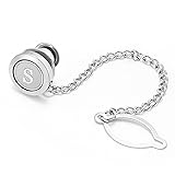 Dannyshi Mens tie pins with Chain Round Silver