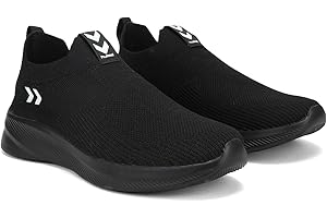 hummel Litewalk Slip-On Walking Shoes with Lightweight EVA Sole Shoes for Men