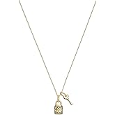 COACH Women's Quilted Padlock & Key Necklace
