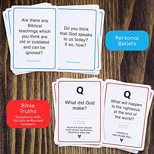 Christian Conversation Starter Cards for Game Night, Bible Studies