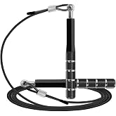 Jump Rope, Wastou Speed Jumping Rope for Training Fitness Exercise, Adjustable Adults Workout Skipping Rope for Men, Women, Kids, Girls