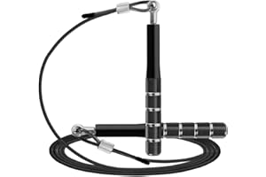 Jump Rope, Wastou Speed Jumping Rope for Training Fitness Exercise, Adjustable Adults Workout Skipping Rope for Men, Women, K