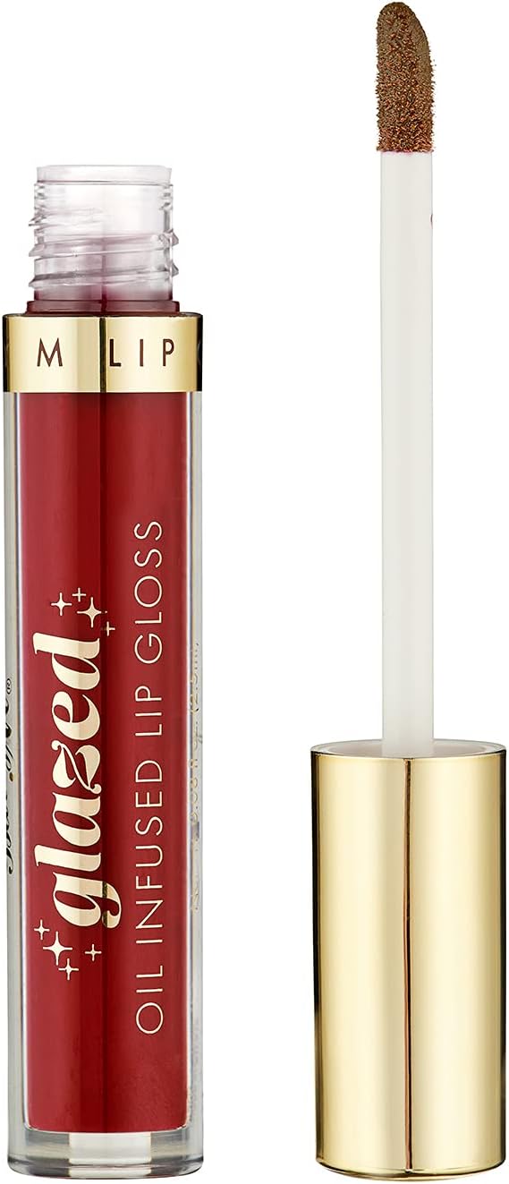 Barry M Glazed Oil Infused Red Lip Gloss So Intriguing Plum Almond Oil