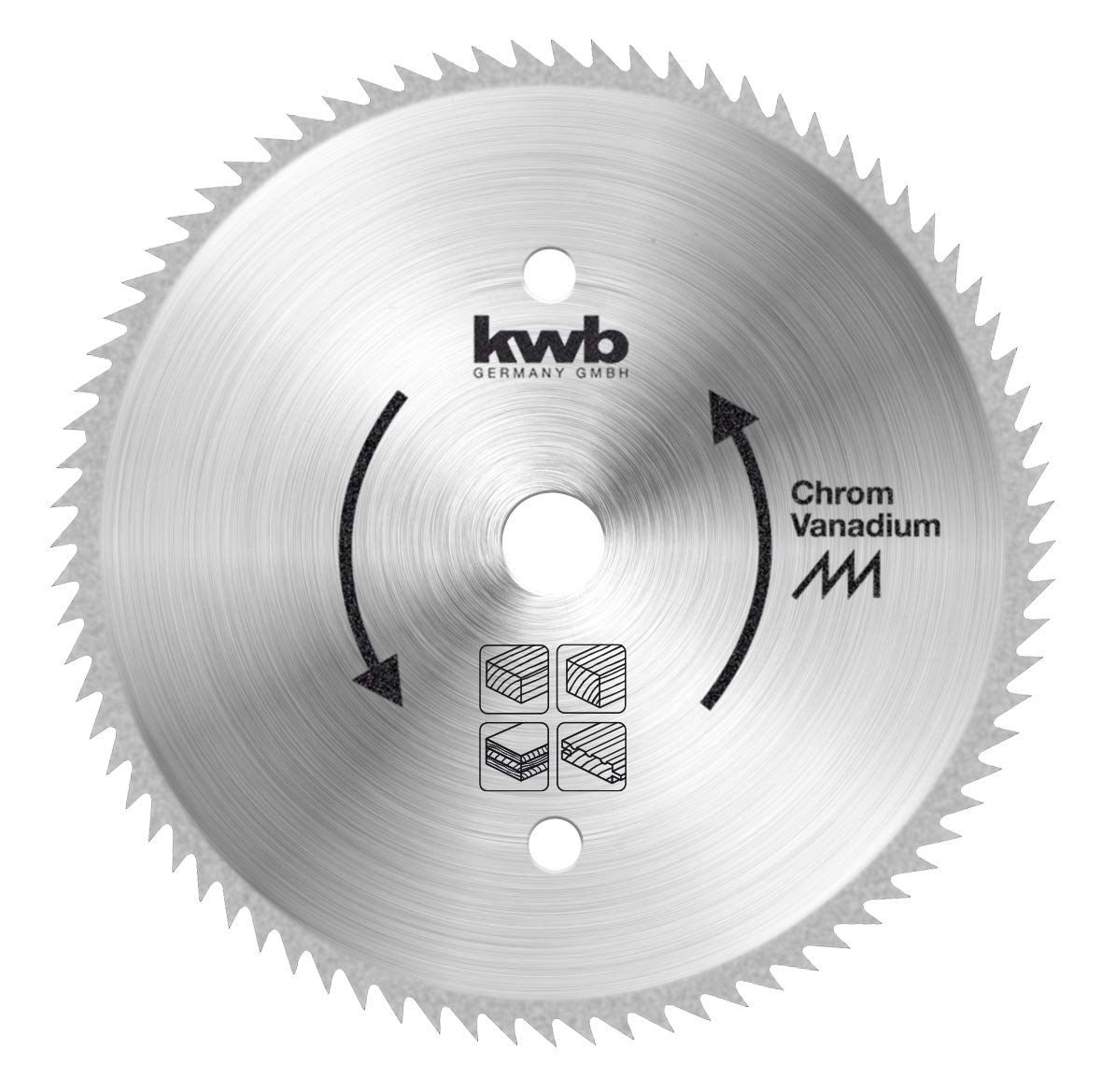 kwb Circular Saw Blade 130 x 16 mm, Made in Germany, Extremely Fine Cuts, Suitable for Wood Panels, Profiled Wood, and Softwood