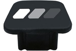 OMLKIBO 2 Inch Tri-Color 3 Color Logo Trailer Hitch Tube Cover Plug Cap, Rubber Receiver Tube Hitch Plug Compatible with Toyota Car Accessories. (White Gray A)