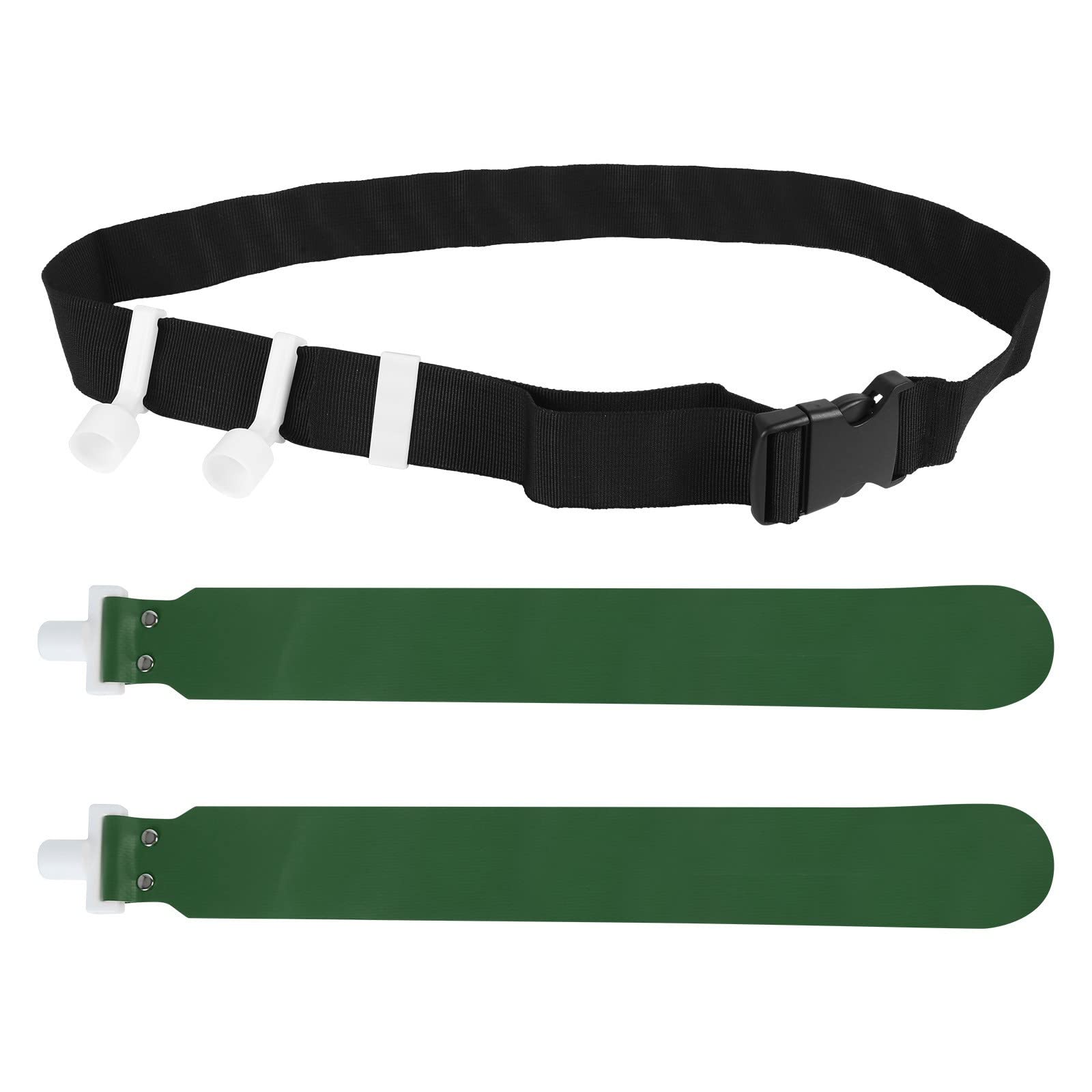 DONGKER Flag Football Belts,PVC Adjustable Football Waist Belt 2 Flags Release Buckle for Youth and Adults Training Equipment