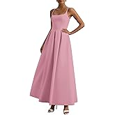 PRETTYGARDEN Cocktail Dresses for Women 2026 Spring Elegant Ruffle A Line Long Flowy Summer Formal Wedding Guest Maxi Dress