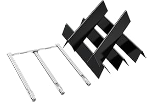 X Home Grill Replacement Parts for Weber Spirit & Spirit II 300 Series, Spirit E/S 310 (Front-Mounted Control), Porcelain-enameled 7636 Flavorizer Bars and Stainless Steel 69787 Burner Tubes Set