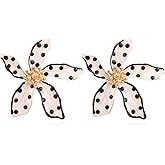 Flower Earrings for Women Elegant White Green Pink Blossom Design Lightweight Everyday Jewelry Gift for Spring Summer Occasions