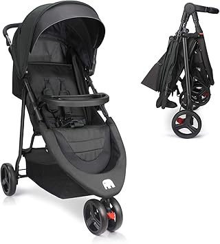 lightweight stroller with snack tray