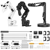 AI Robotic Arm Kit Hiwonder SO-ARM101 Embodied Imitation Learning Open Source 6-Axis Robot Arm 12 High-Torque Bus Servo Motors AI Vision Recognition (Advanced Kit, Included 3D Printed Part, Assembled)