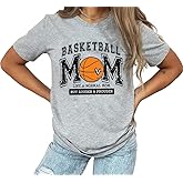 Game Day Basketball Tshirt Woman Sunday Funday Shirts Vintage Basketball Shirt Funny Basketball Graphic Tee Tops