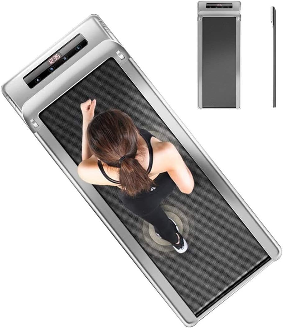 LUHUIYUAN Treadmills for Home Office, Small Silent Walking Machine Mini Folding Home Walking Jogging Machine Flat Fitness Equipment Sports Exercise Machine