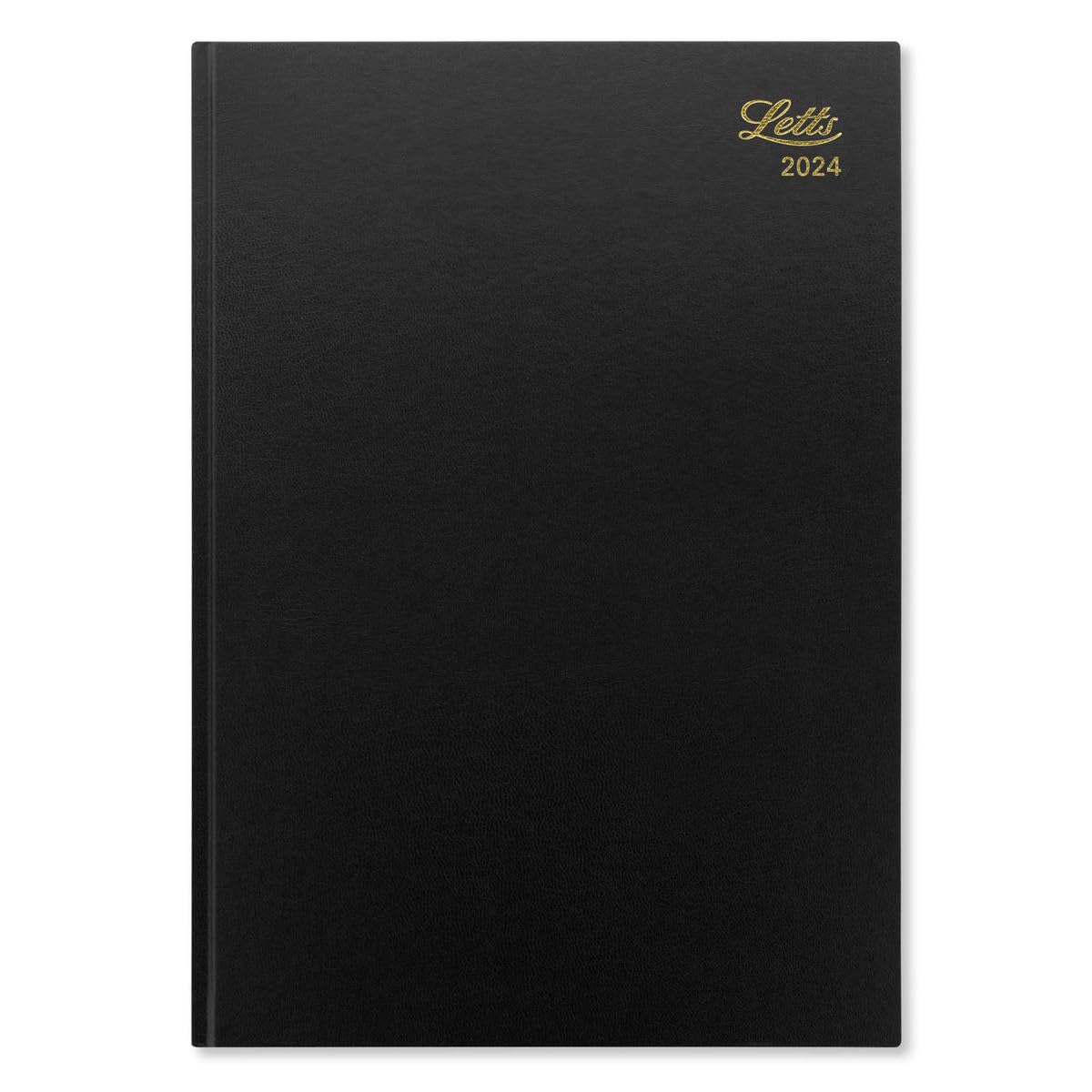 Letts Standard A4 week to view 2024 diary - black