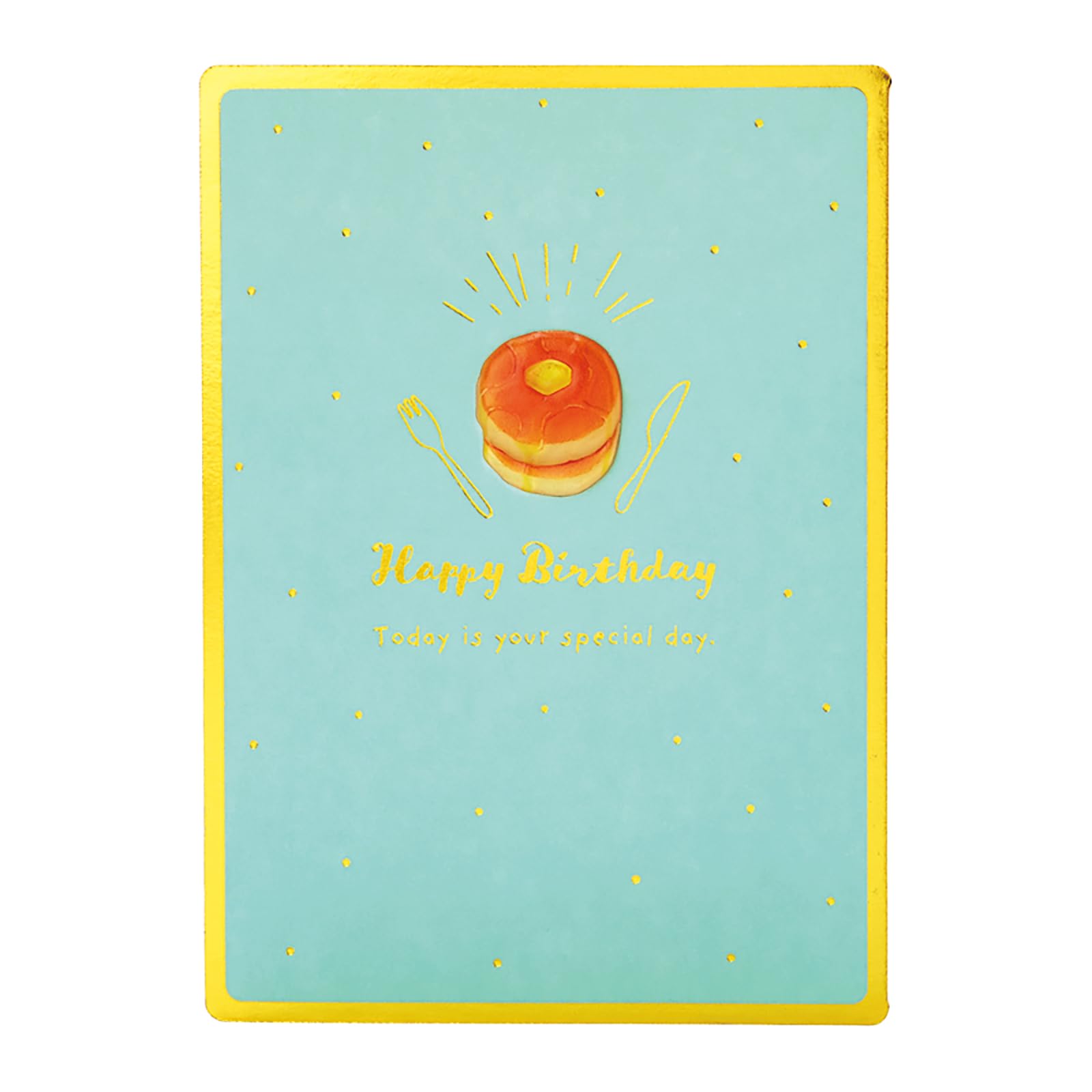 サンリオ バースデーカード パンケーキ グリーティングカード 海外輸送可 BD165-3 SANRIO 950742 の商品画像
