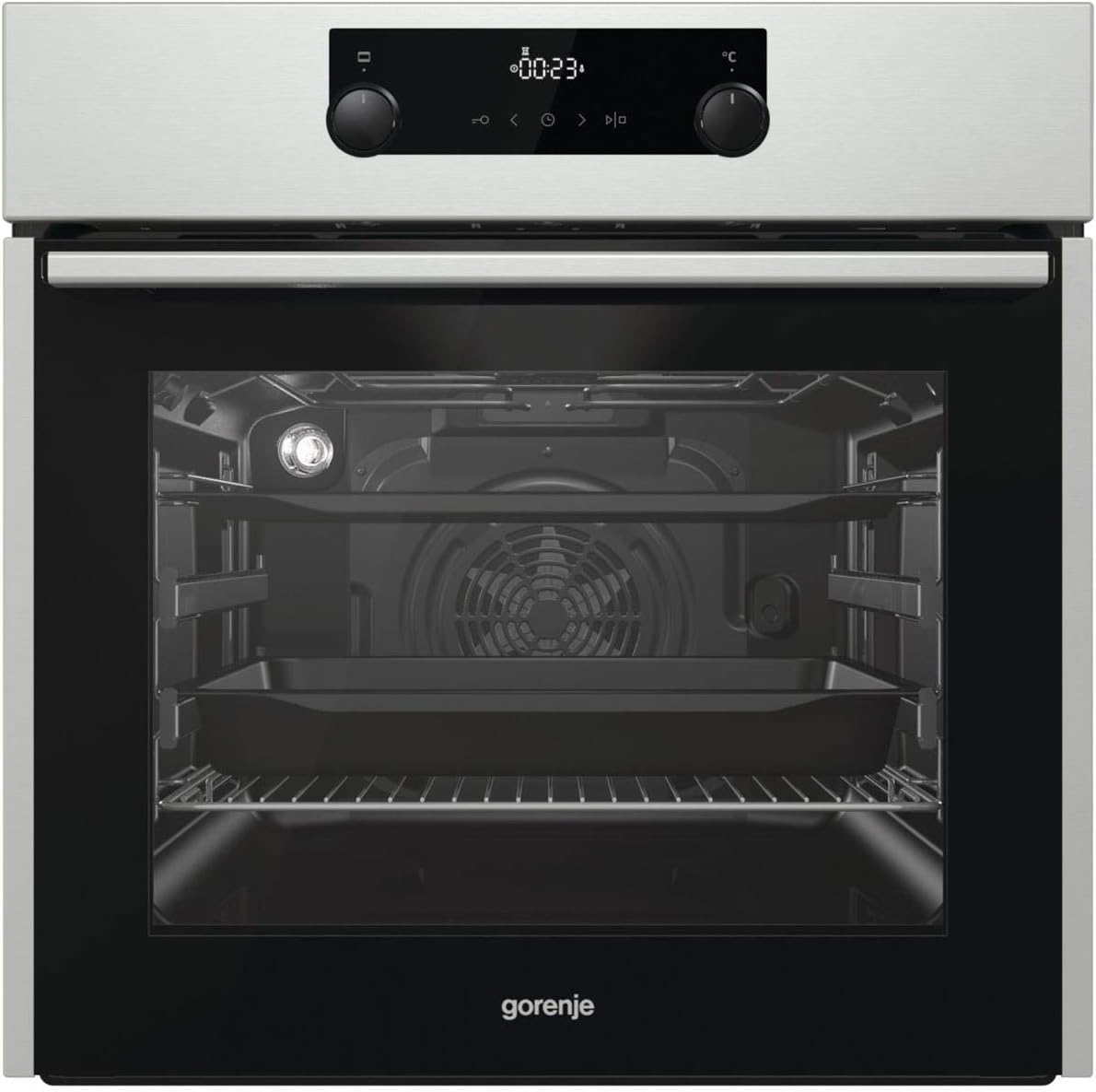 Gorenje BO737E30X Large Single Electric Built in Oven, 60cm Stainless Steel