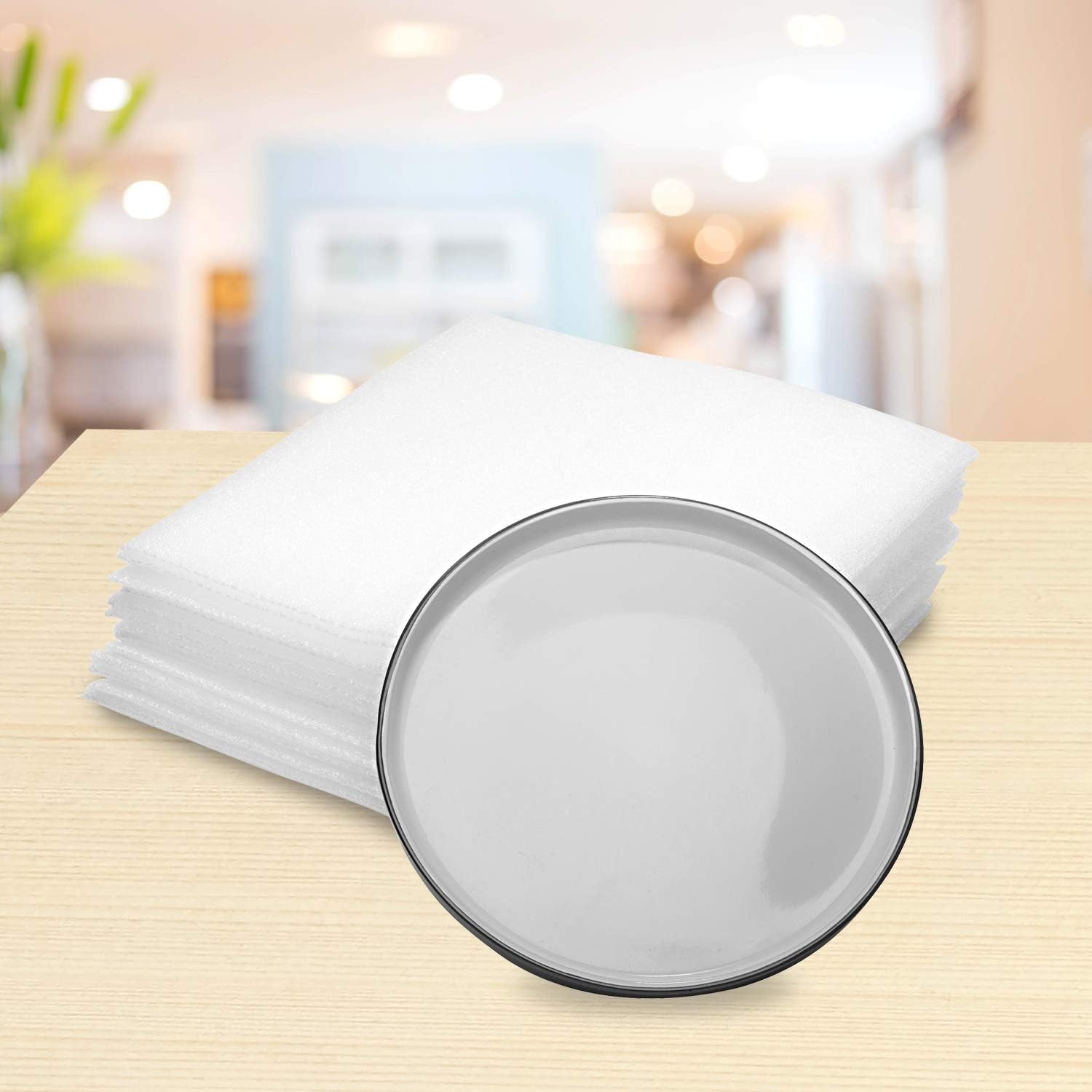 Premium Foam Packing Sheets (50 Count, 11 7/8 x 12 1/8 inches) Cushion Foam Wrap Sheets; Moving Supplies for Dishes, Glasses and Furniture; Packing Cushioning Supplies; Soft and Durable: Office Products