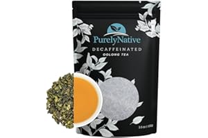 TRYVERA Decaffeinated Oolong Tea Loose Leaf, Great For Hot Brew, Iced Or Kombucha Tea | Loose Leaf Decaf Oolong Tea Leaves 3.5oz (About 40+ Cups)