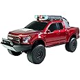 QFX Bluetooth 150 Pickup Truck Replica Speaker, 3-inch Speakers, Hands Free Link, Built-in Microphone, FM Radio and LED Party Lights, Red - BT-150-RED