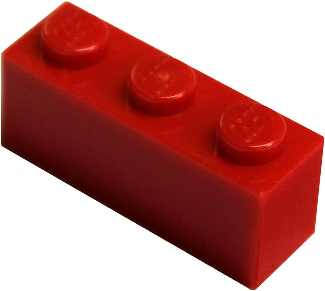 LEGO Parts and Pieces: Red (Bright Red) 1x3 Brick x50