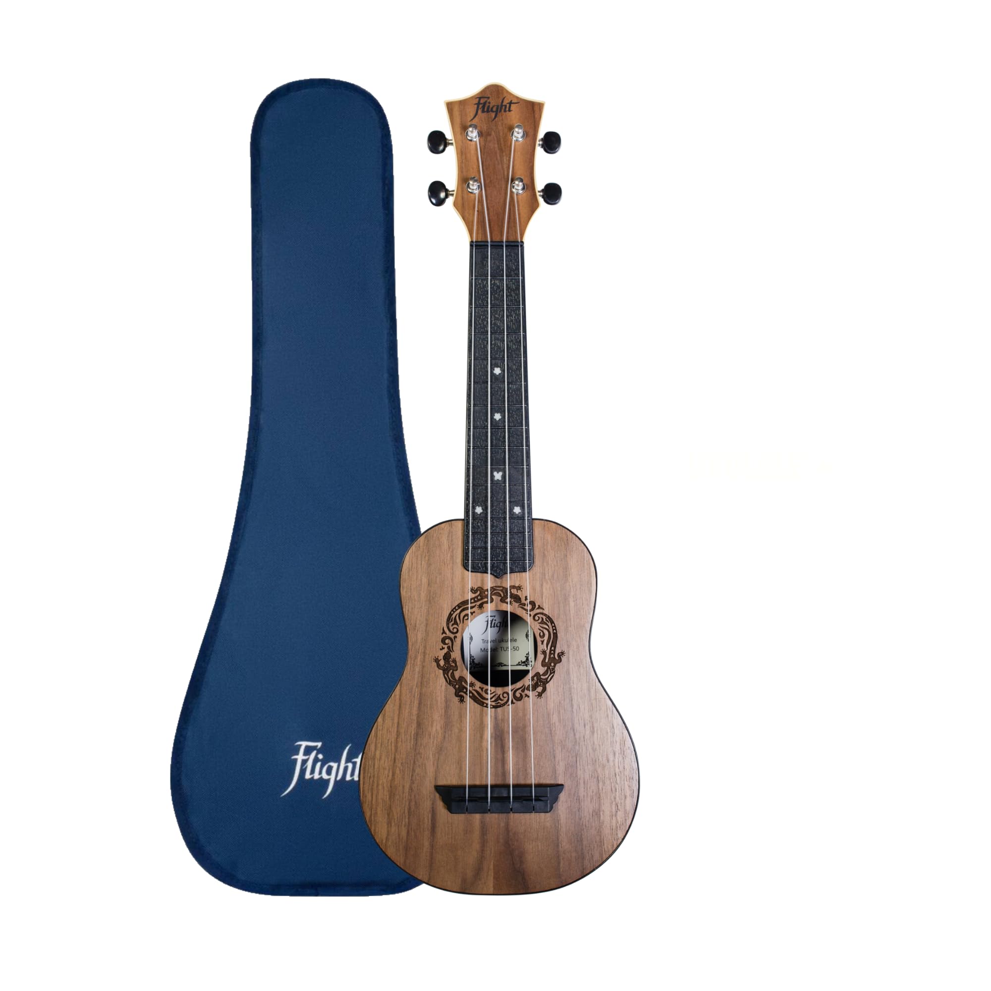 Flight Music Ukuleles TUS50 Travel Ukulele - Walnut Top