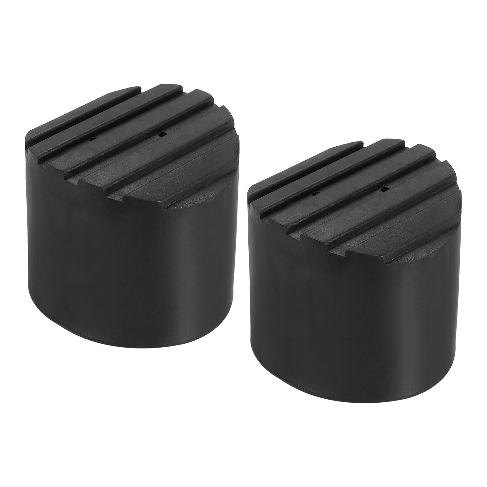 PATIKIL Ladder Non Slip Feet 2.5"/64mm, 2Pcs Rubber Round Foot Protective Mat Cushion Replacement for Telescopic Folding Extension Ladder Protection, Black