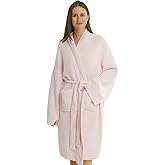 DOOWELL Women's Knit Lightweight Absorbent Robes, Soft Spa Bathrobe Loungewear with Pockets