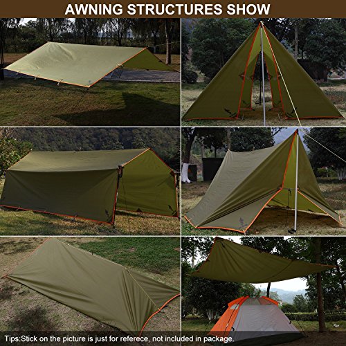 FREE-SOLDIER-Waterproof-Portable-Tarp-Multifunctional-Outdoor-Camping-Traveling-Awning-Backpacking-Tarp-shelter-Rain-Tarp