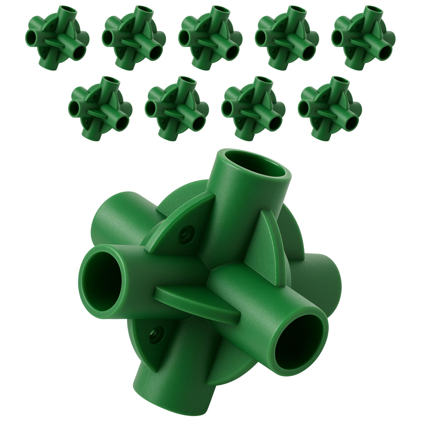 Flexible Cane Balls - Bamboo Cane Connectors for Fruit Cages Netting Frames [PACK OF 10] (10 Cane Balls)