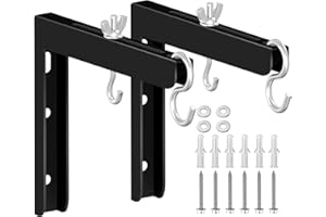 2-Be-Best Universal Projector Screen Wall Mount, 6 inch Adjustable with Hooks Projectors Screens Ceiling Mount Adjustable Ext
