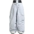GSOU SNOW Women Men Ski Pants Snowboard Pants Super Baggy Snowboarding Loose Snow Sport Insulation Waterproof Windproof