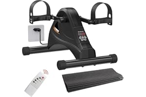 TODO Motorized Pedal Exerciser Mini Exercise Bikes, Under Desk Bike Peddler Exerciser for Seniors Rehab and Arm Leg Physical Therapy