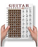 Laminated Guitar Fretboard & Chord Chart - Easy
