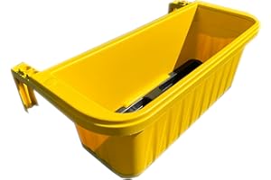 Apollo Exports International 20" Adjustable Railing Planter, Yellow
